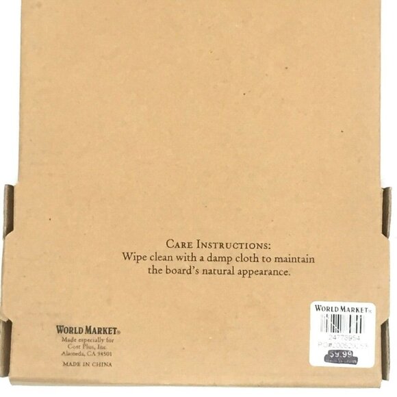 World Market Small Slate Cheese Board 12 in x 5.5 in Serving Tray w/Chalk - Picture 4 of 4